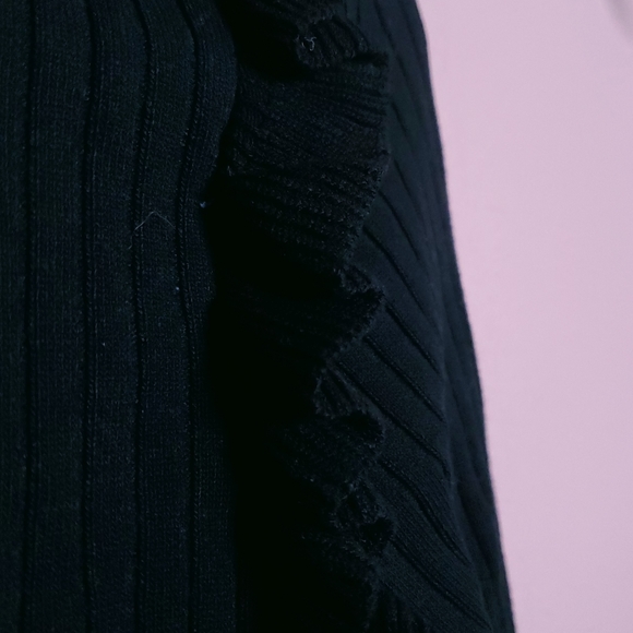 Line + Dot Revolve Jill Ribbed Knit Bell Sleeve Ruffle Sweater - Picture 11 of 15